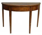 Tiger Maple Demi-Lune Table