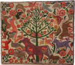 Folk Art Hooked Rug