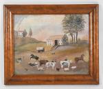 Folk Art Farm Scene