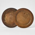 Two Turned Maple Plates