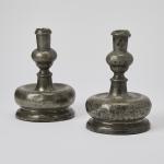 Pair of Pewter Candlesticks