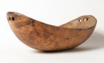 Native American Wooden Bowl w/Finger Holes