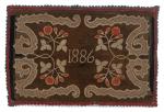 Hooked Rug Dated 1886