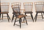 Set of 5 Birdcage Windsor Chairs