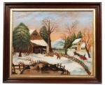 Painting of a Winter Scene